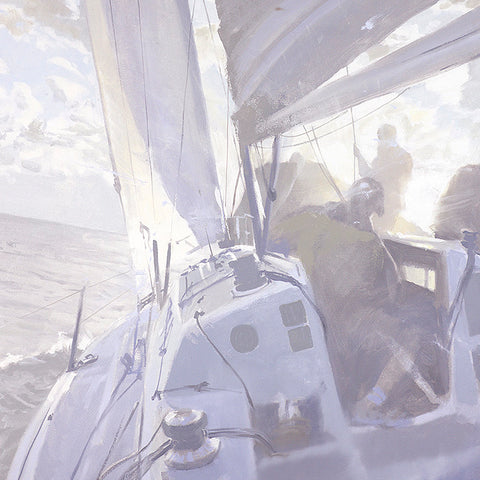 Houtbay, evening, regatta, pale, soft, muted